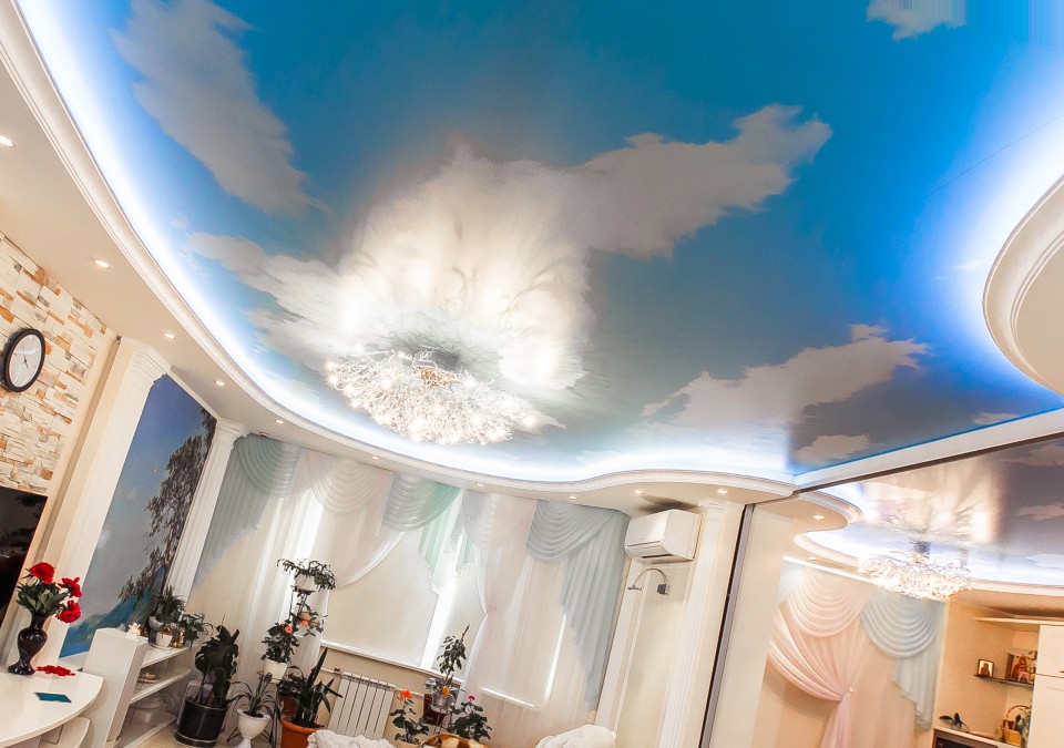 Заказать потолок с фотопечатью в г. Пикалёво